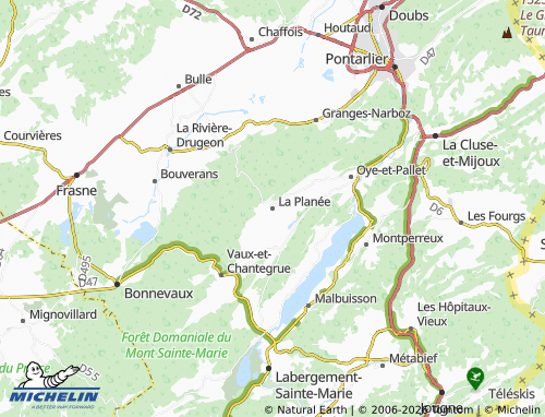 Carte MICHELIN La Planée - ViaMichelin