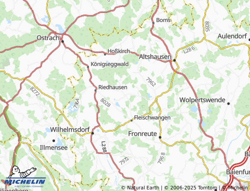 MICHELIN-Landkarte Unterwaldhausen - ViaMichelin