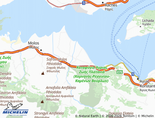 MICHELIN Kainourgio map - ViaMichelin