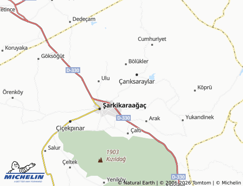 MICHELIN Suvar map - ViaMichelin