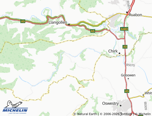 Mappa MICHELIN Llwynmawr - ViaMichelin