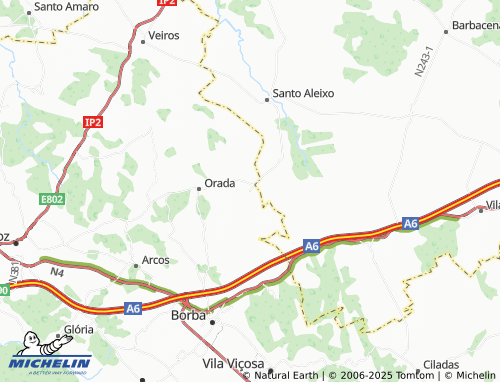 MICHELIN Presa map - ViaMichelin