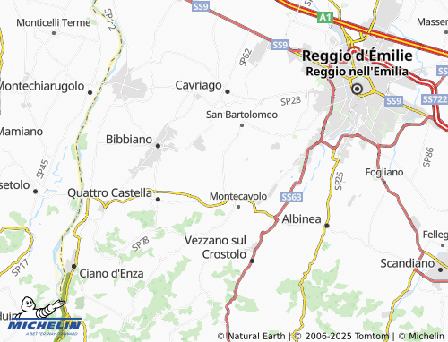 MICHELIN Rubbianino map - ViaMichelin