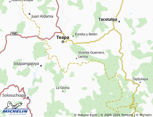 Mappa MICHELIN Vicente Guerrero, Lerma - ViaMichelin