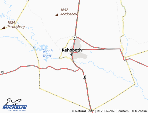 Mapa MICHELIN Rehoboth Block C - ViaMichelin