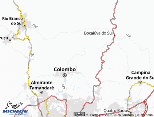 Mapa MICHELIN Poço Negro - ViaMichelin