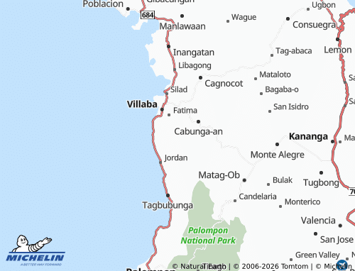 MICHELIN Catagbacan map - ViaMichelin