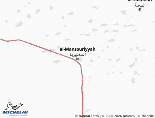 Mappa MICHELIN al-Mansouriyyah - ViaMichelin