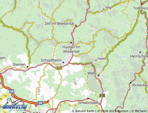 Carte MICHELIN Hühner - ViaMichelin