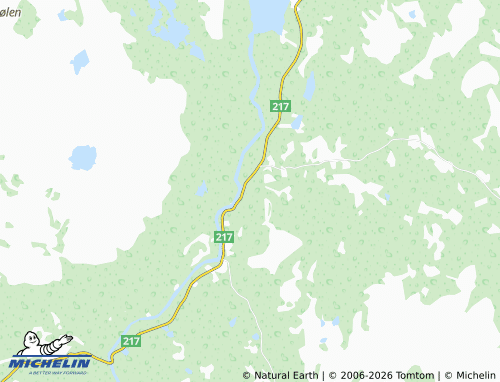 MICHELIN-Landkarte Ulvåberget - ViaMichelin
