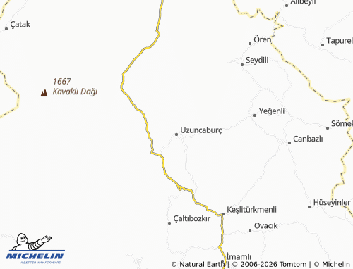 Mappa MICHELIN Uzuncaburç - ViaMichelin