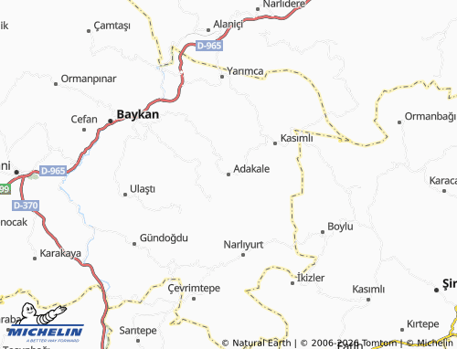 Mappa MICHELIN Adakale - ViaMichelin