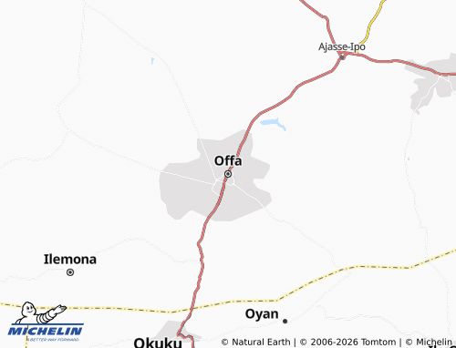 MICHELIN Offa map - ViaMichelin
