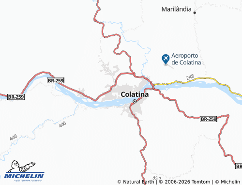 Mapa MICHELIN Santos Dumont - ViaMichelin