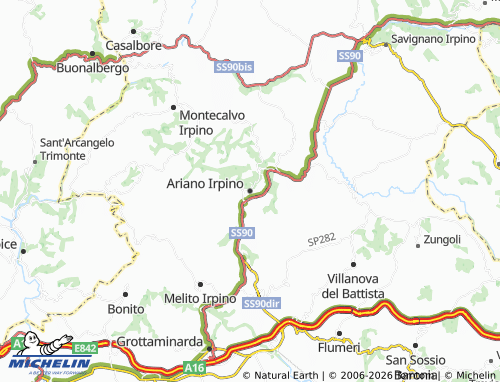 MICHELIN-Landkarte Ariano Irpino - ViaMichelin
