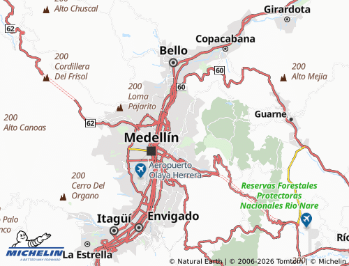 Carte MICHELIN Manrique Central Número 1 - ViaMichelin