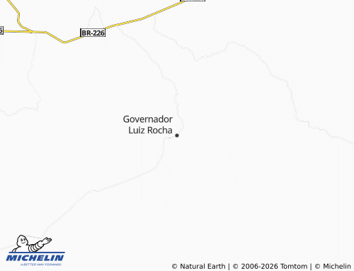 Mapa MICHELIN Governador Luiz Rocha - ViaMichelin