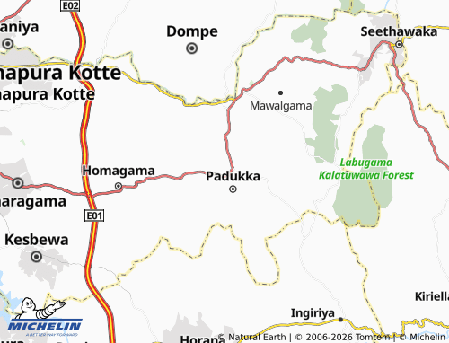 Mappa MICHELIN Galagedara North - ViaMichelin
