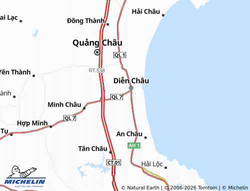 MICHELIN Diễn Phúc map - ViaMichelin