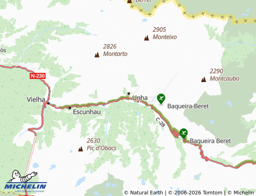 MICHELIN Salardú map - ViaMichelin