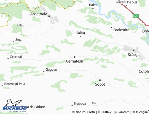 MICHELIN Cernătești map - ViaMichelin