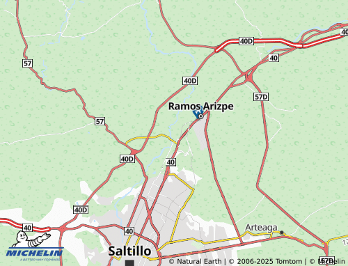 MICHELIN Girón de Castro map - ViaMichelin