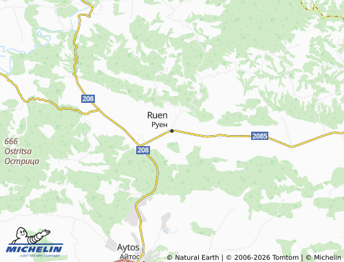 MICHELIN-Landkarte Ruen - ViaMichelin