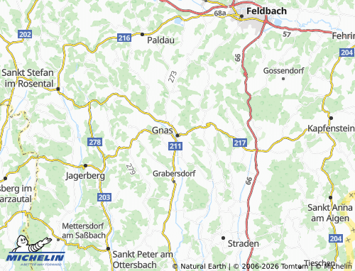 Mappa MICHELIN Gnas - ViaMichelin