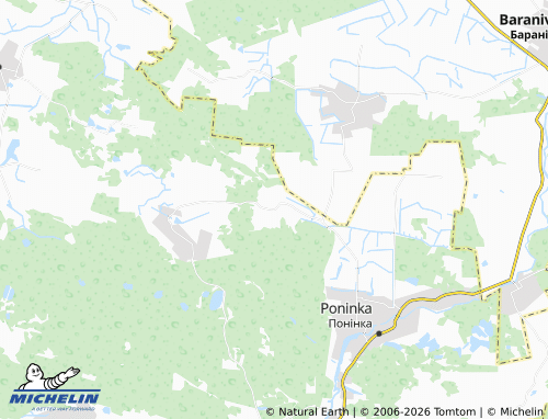 MICHELIN Zalissia map - ViaMichelin