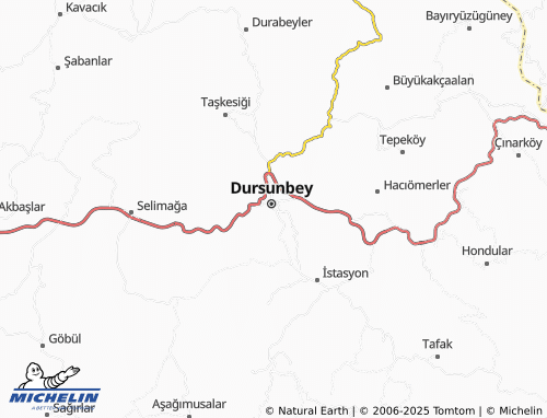 MICHELIN-Landkarte Bozyokuş - ViaMichelin