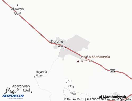 MICHELIN-Landkarte al-Badee' al-Sharqi - ViaMichelin