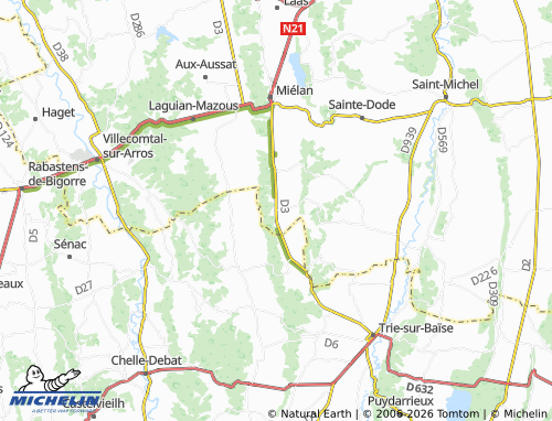 Mapa MICHELIN Castex - ViaMichelin