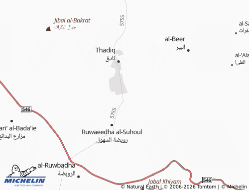 MICHELIN King Abdullah map - ViaMichelin