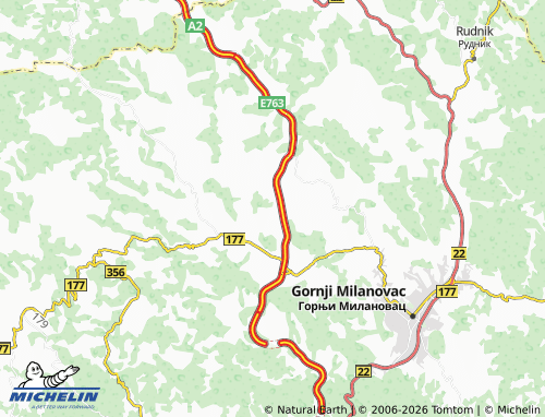 MICHELIN-Landkarte Vrnčani - ViaMichelin