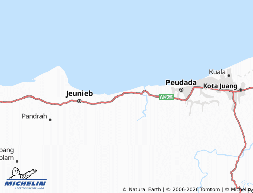 MICHELIN Gampong Mulia map - ViaMichelin