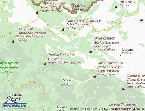 Mappa MICHELIN Mesolouri - ViaMichelin