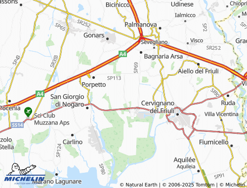 MICHELIN Villaggio Roma map - ViaMichelin