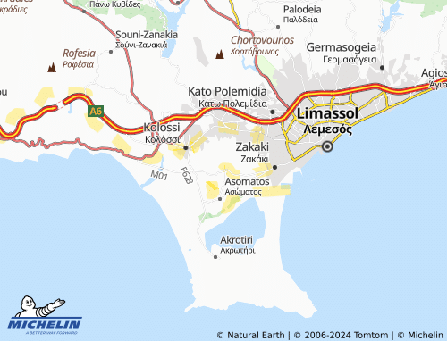 MICHELIN Trachoni map - ViaMichelin