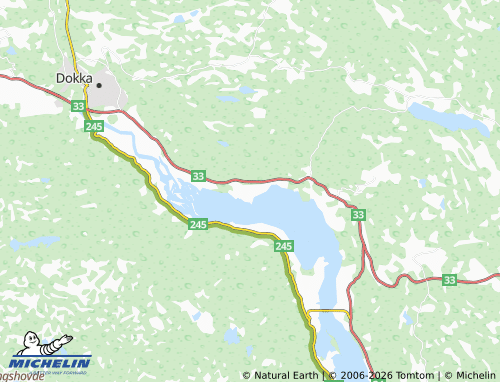 Mappa MICHELIN Odnes - ViaMichelin
