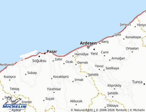 Mappa MICHELIN Hamidiye - ViaMichelin