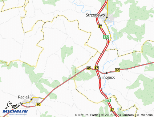 MICHELINLandkarte Grzybowo ViaMichelin