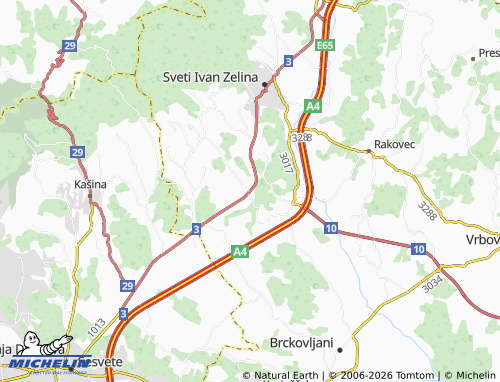 Mapa MICHELIN donja Zelina - ViaMichelin