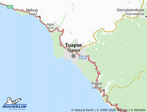 MICHELIN-Landkarte Tuapse - ViaMichelin