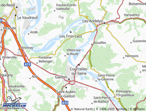 Carte MICHELIN Les Mousseaux - ViaMichelin