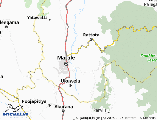MICHELIN Uda Weragama map - ViaMichelin