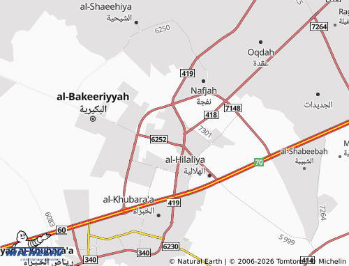 MICHELIN-Landkarte al-Nakheel - ViaMichelin