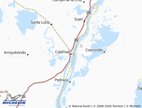 MICHELIN Calamar map - ViaMichelin