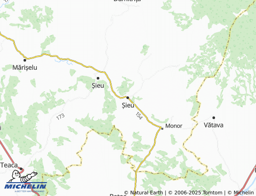 MICHELIN Șieu map - ViaMichelin