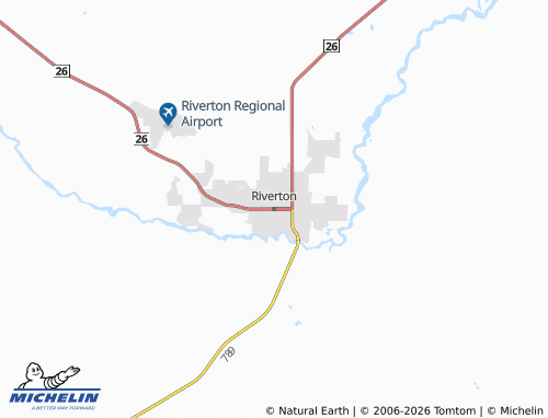 Mappa MICHELIN Riverton - ViaMichelin