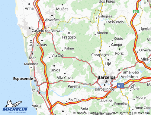 Mapa MICHELIN Feitos - ViaMichelin